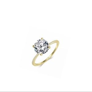 3ct Gold Solitaire Ring